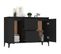 Buffet - Bahut - Meuble De Rangement Noir 104x35x70 Cm Bois D’ingénierie