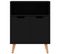 Buffet - Bahut - Meuble De Rangement Noir 60x30x72 Cm Bois D'ingénierie