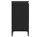 Buffet - Bahut - Meuble De Rangement Noir 60x35x70 Cm Bois D'ingénierie