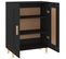 Buffet - Bahut - Meuble De Rangement Noir 69,5x34x90 Cm Bois D'ingénierie