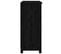 Buffet - Bahut - Meuble De Rangement Noir 70x35x80 Cm Bois Massif De Pin