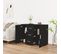 Buffet - Bahut - Meuble De Rangement Noir 91x29,5x65 Cm Bois D'ingénierie