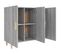 Buffet - Bahut - Meuble De Rangement Sonoma Gris 90x34x80 Cm Bois D'ingénierie