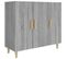 Buffet - Bahut - Meuble De Rangement Sonoma Gris 90x34x80 Cm Bois D'ingénierie