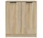 Lot De 2 Buffets - Bahut - Meuble De Rangement Chêne Sonoma 60x30x70 Cm Bois D'ingénierie