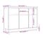 Buffet - Bahut - Meuble De Rangement 110x34x75 Cm Bois Massif De Pin