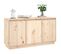 Buffet - Bahut - Meuble De Rangement 111x34x60 Cm Bois Massif De Pin