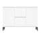 Buffet - Bahut - Meuble De Rangement Blanc 104x35x70 Cm Bois D'ingénierie