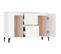 Buffet - Bahut - Meuble De Rangement Blanc 104x35x70 Cm Bois D'ingénierie