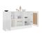 Buffet - Bahut - Meuble De Rangement Blanc 120x30,5x70 Cm Bois D'ingénierie