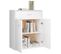 Buffet - Bahut - Meuble De Rangement Blanc 60x30x75 Cm Bois D'ingénierie