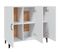 Buffet - Bahut - Meuble De Rangement Blanc 90x34x80 Cm Bois D'ingénierie