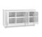 Buffet - Bahut - Meuble De Rangement Blanc Brillant 102x35x55 Cm Bois D'ingénierie