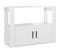 Buffet - Bahut - Meuble De Rangement Blanc Brillant 80x30x60 Cm Bois D'ingénierie