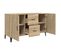 Buffet - Bahut - Meuble De Rangement Chêne Sonoma 100x36x60 Cm Bois D'ingénierie