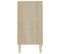 Buffet - Bahut - Meuble De Rangement Chêne Sonoma 101x35x70 Cm Bois D'ingénierie