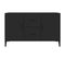 Buffet - Bahut - Meuble De Rangement Noir 100x36x60 Cm Bois D'ingénierie