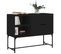 Buffet - Bahut - Meuble De Rangement Noir 100x40x79,5 Cm Bois D'ingénierie