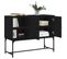 Buffet - Bahut - Meuble De Rangement Noir 100x40x79,5 Cm Bois D'ingénierie