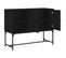 Buffet - Bahut - Meuble De Rangement Noir 100x40x79,5 Cm Bois D'ingénierie