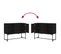 Buffet - Bahut - Meuble De Rangement Noir 100x40x79,5 Cm Bois D'ingénierie