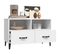 Meuble TV - Banc TV - Meuble De Rangement Pour Salon Blanc 80x36x50 Cm Bois D'ingénierie