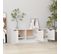 Meuble TV - Banc TV - Meuble De Rangement Pour Salon Blanc Brillant 102x35x36,5 Cm Bois D'ingénierie