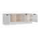 Meuble TV - Banc TV - Meuble De Rangement Pour Salon Blanc Brillant 102x35x36,5 Cm Bois D'ingénierie