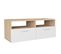 Meuble TV - Banc TV - Meuble De Rangement Pour Salon Bois D’ingénierie 95x35x36 Cm Chêne Et Blanc