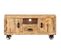 Meuble TV - Banc TV - Meuble De Rangement Pour Salon Bois De Manguier Brut 110x30x50 Cm