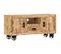 Meuble TV - Banc TV - Meuble De Rangement Pour Salon Bois De Manguier Brut 110x30x50 Cm