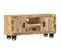 Meuble TV - Banc TV - Meuble De Rangement Pour Salon Bois De Manguier Brut 110x30x50 Cm