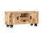 Meuble TV - Banc TV - Meuble De Rangement Pour Salon Bois De Manguier Brut 110x30x50 Cm