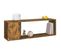 Meuble TV - Banc TV - Meuble De Rangement Pour Salon Chêne Fumé 100x24x32 Cm Bois D'ingénierie