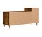 Meuble TV - Banc TV - Meuble De Rangement Pour Salon Chêne Fumé 100x35x55 Cm Bois D'ingénierie