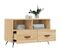 Meuble TV - Banc TV - Meuble De Rangement Pour Salon Chêne Sonoma 80x36x50 Cm Bois D'ingénierie