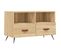 Meuble TV - Banc TV - Meuble De Rangement Pour Salon Chêne Sonoma 80x36x50 Cm Bois D'ingénierie