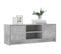 Meuble TV - Banc TV - Meuble De Rangement Pour Salon Gris Béton 102x30x37,5 Cm Bois D'ingénierie