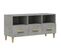 Meuble TV - Banc TV - Meuble De Rangement Pour Salon Gris Béton 102x36x50 Cm Bois D'ingénierie