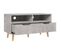 Meuble TV - Banc TV - Meuble De Rangement Pour Salon Gris Béton 90x40x48,5 Cm Bois D'ingénierie