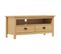 Meuble TV - Banc TV - Meuble De Rangement Pour Salon Marron Miel 110x40x47cm Bois De Pin Solide