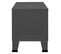 Meuble TV - Banc TV - Meuble De Rangement Pour Salon Industriel Anthracite 105x35x42 Cm Métal