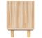 Meuble TV - Banc TV - Meuble De Rangement Marron 105x30x40 Cm Bois De Pin Massif Rotin Naturel