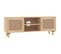 Meuble TV - Banc TV - Meuble De Rangement Marron 105x30x40 Cm Bois De Pin Massif Rotin Naturel