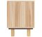 Meuble TV - Banc TV - Meuble De Rangement Marron 80x30x40cm Bois De Pin Massif Et Rotin Naturel