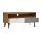 Meuble TV - Banc TV - Meuble De Rangement Pour Salon Marron 106x40x49 Cm Bois De Pin Massif