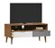 Meuble TV - Banc TV - Meuble De Rangement Pour Salon Marron 106x40x49 Cm Bois De Pin Massif