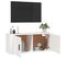 Meuble TV Mural - Mur TV - Meuble De Rangement Pour Salon Blanc 100x34,5x40 Cm
