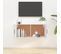 Meuble TV Mural - Mur TV - Meuble De Rangement Pour Salon Blanc 100x34,5x40 Cm