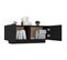 Meuble TV - Banc TV - Meuble De Rangement Pour Salon Noir 100x35x40 Cm Aggloméré